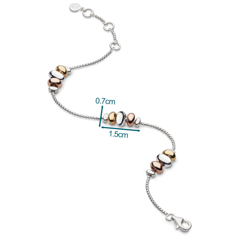 Kit Heath - Coast Tumble Golden Station Bracelet - Silver