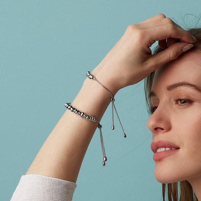 Kit Heath - Coast Tumble Half Row Toggle Bracelet - Silver