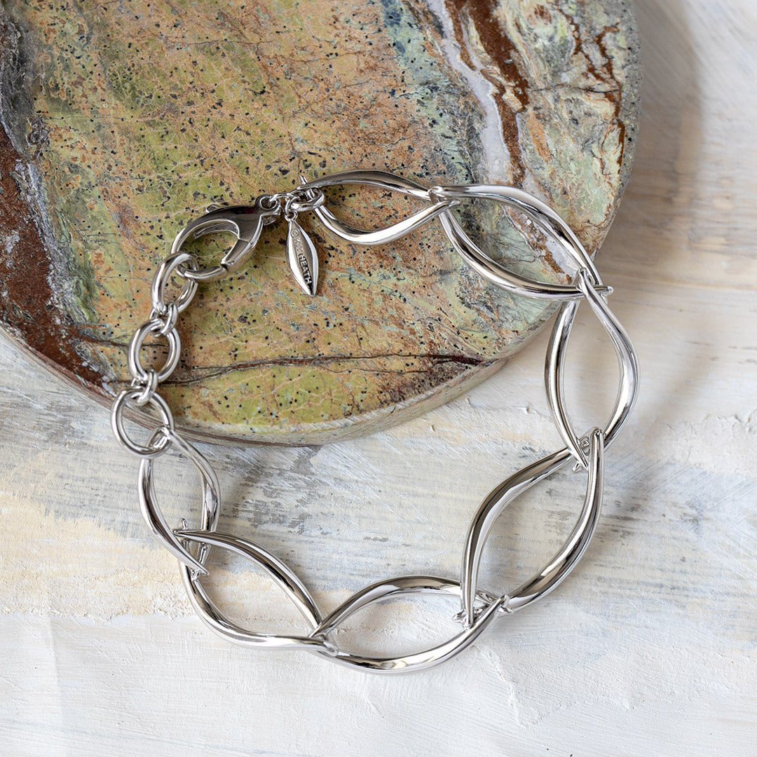 Kit Heath - Entwine Twine Twist Link Bracelet - Silver