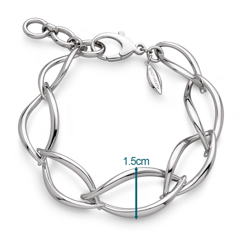 Kit Heath - Entwine Twine Twist Link Bracelet - Silver