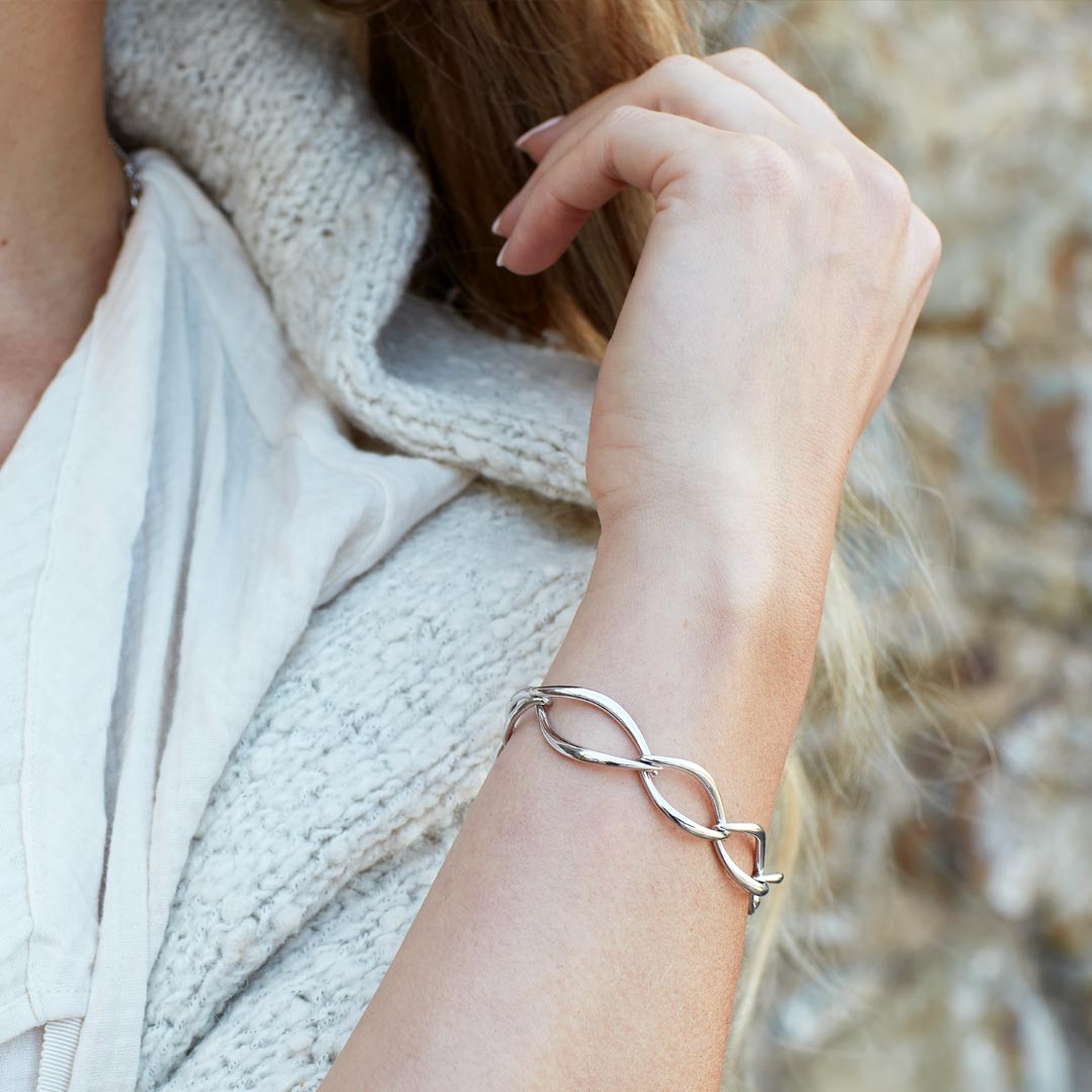 Kit Heath - Entwine Twine Twist Link Bracelet - Silver