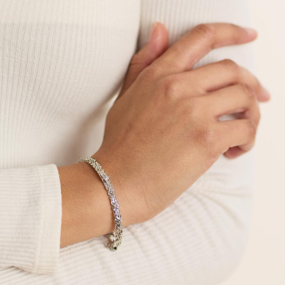 Kit Heath - Blossom Flyte Honey Bee Changle Bracelet - Silver