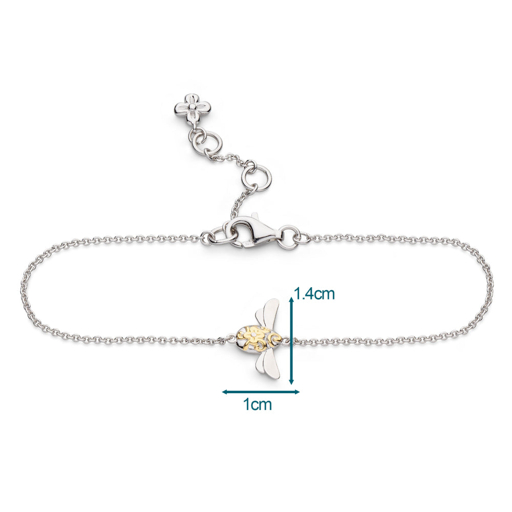 Kit Heath - Blossom Flyte Honey Bee Bracelet - Silver