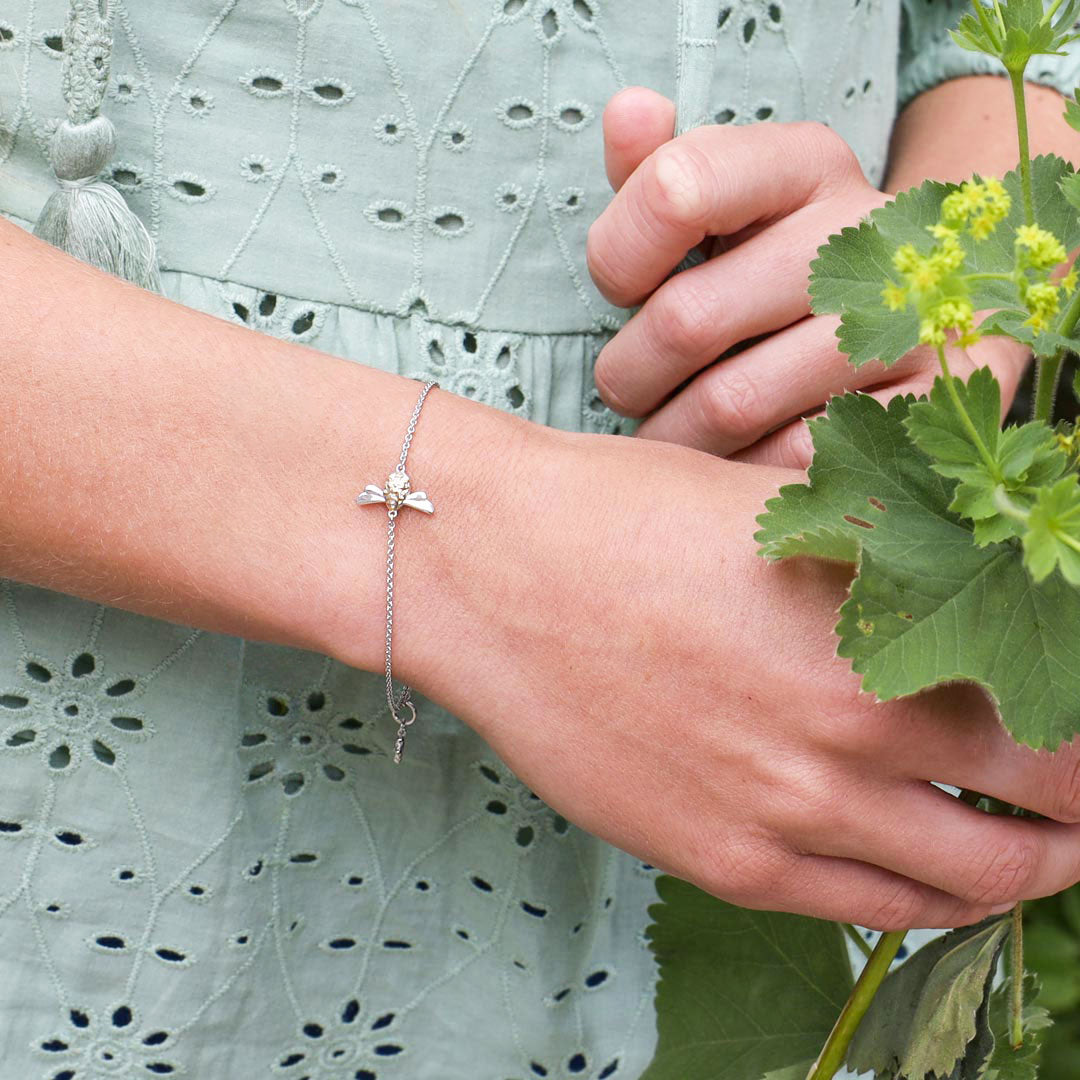Kit Heath - Blossom Flyte Honey Bee Bracelet - Silver
