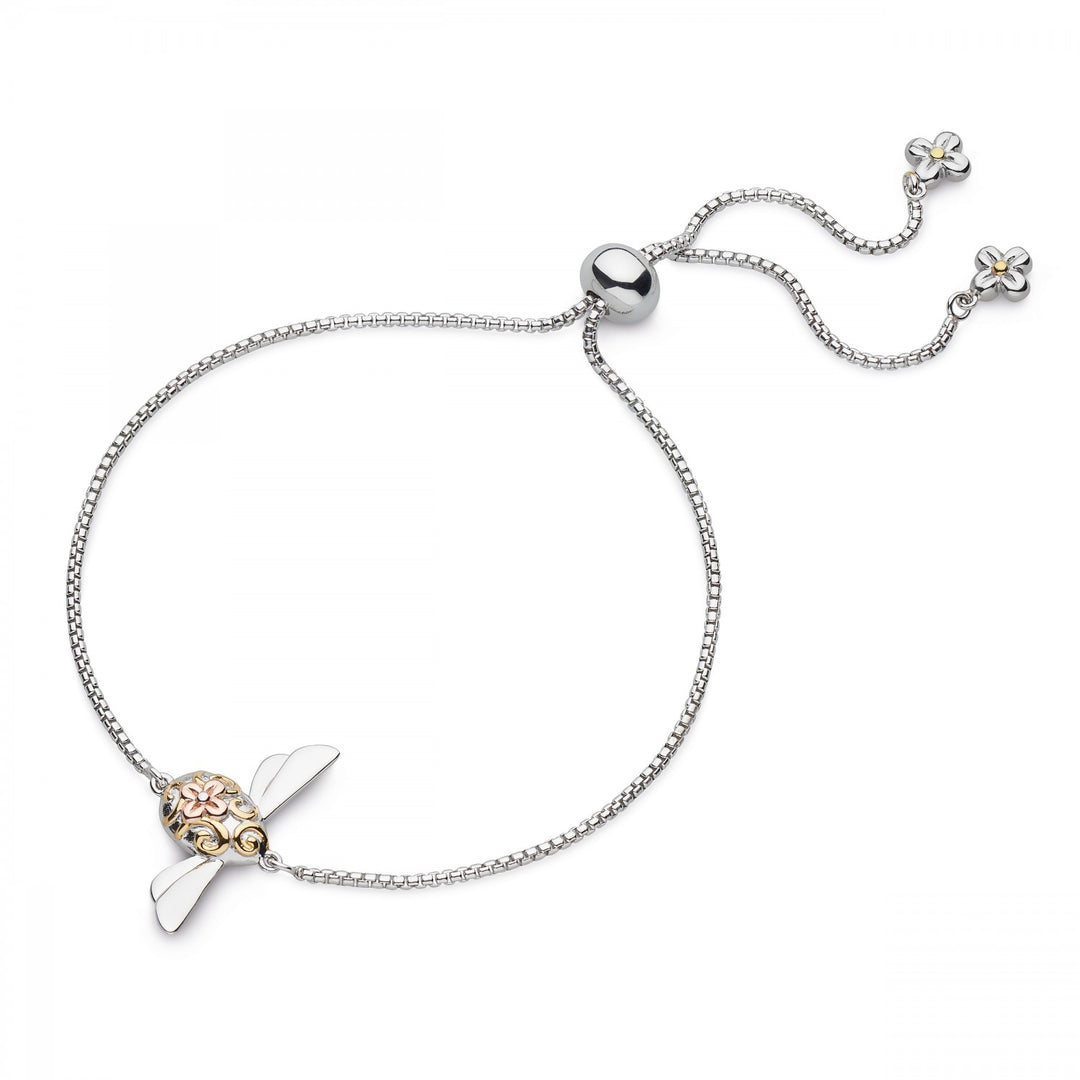 Kit Heath - Blossom Flyte Queen Bee Toggle Bracelet - Silver