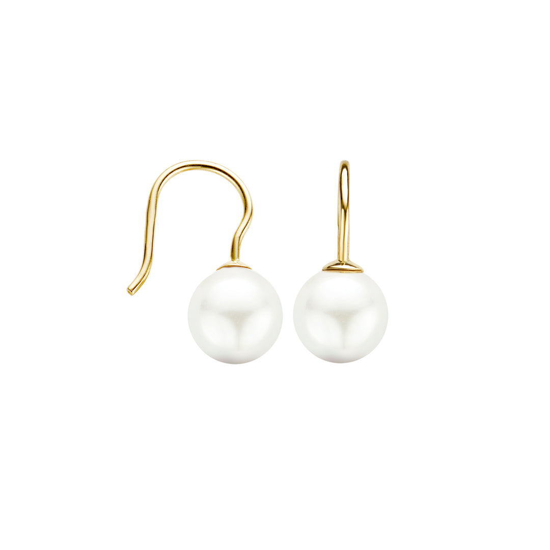 Blush - Drop Pearl Earrings - 14kt Yellow Gold