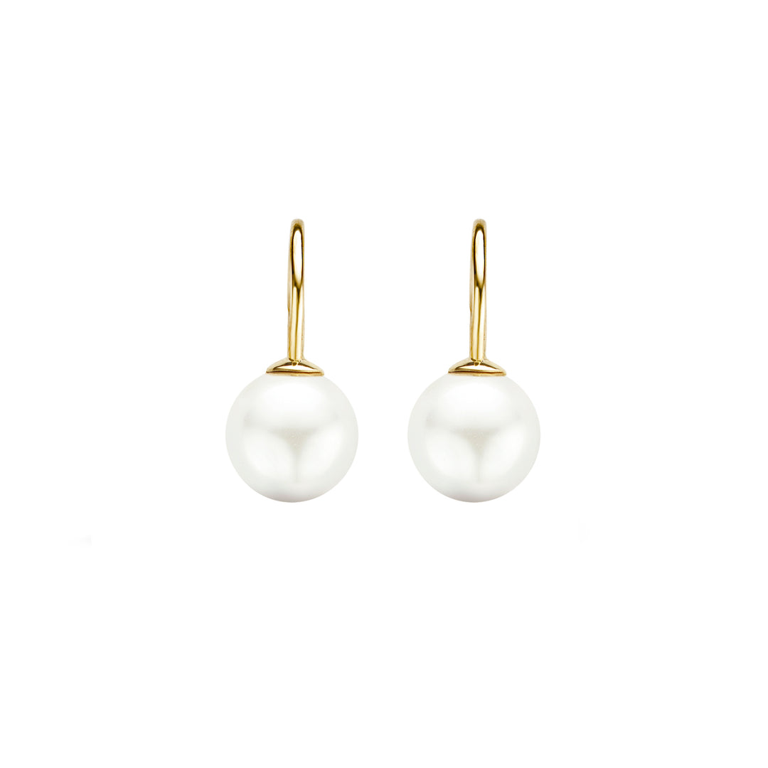 Blush - Drop Pearl Earrings - 14kt Yellow Gold