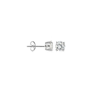 Blush - 5mm Solitaire Earrings - 14kt White Gold