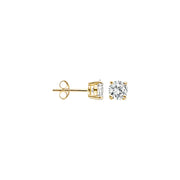 Blush - 5mm Solitaire Earrings - 14kt Yellow Gold