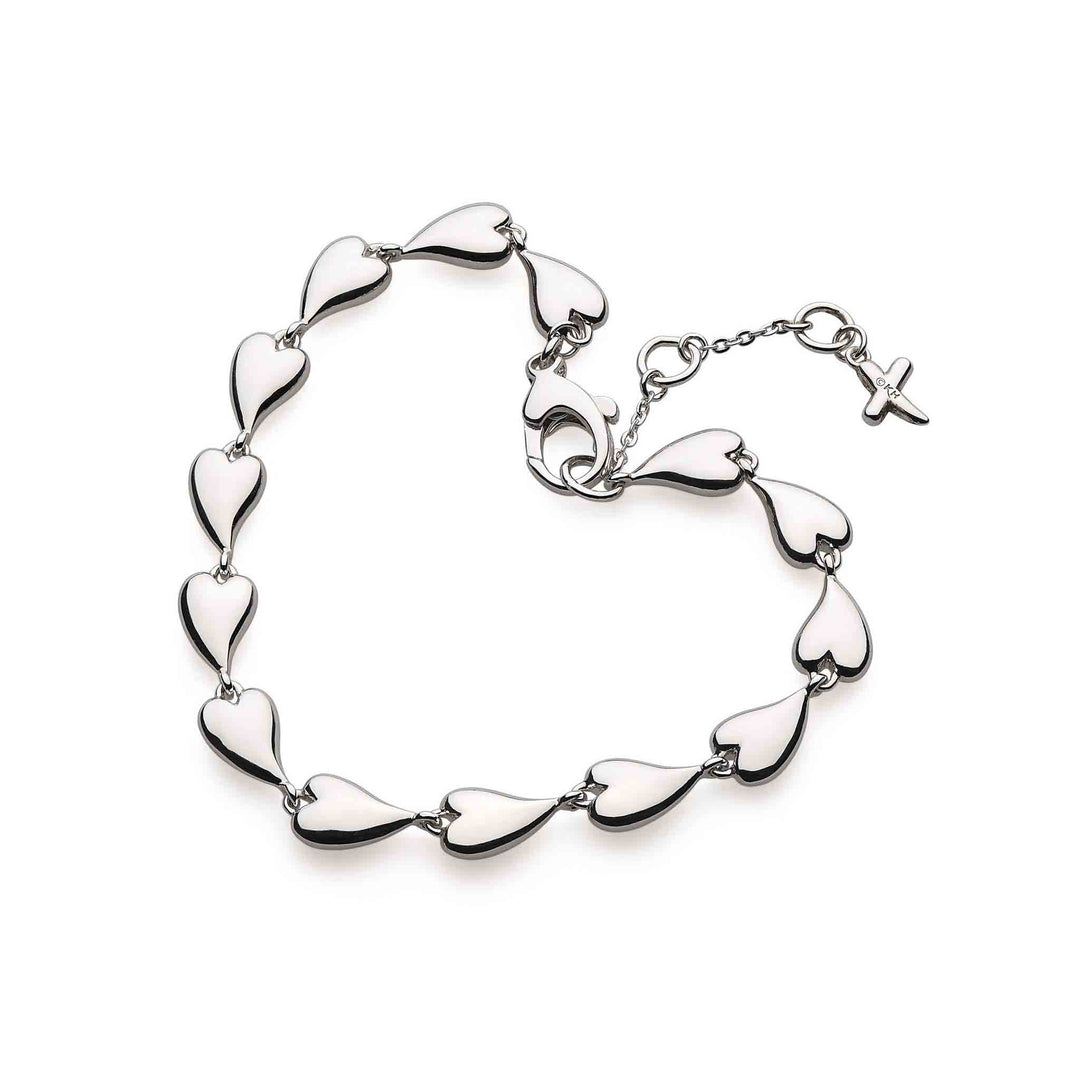 Kit Heath - Desire Kiss Linking Hearts Bracelet - Silver
