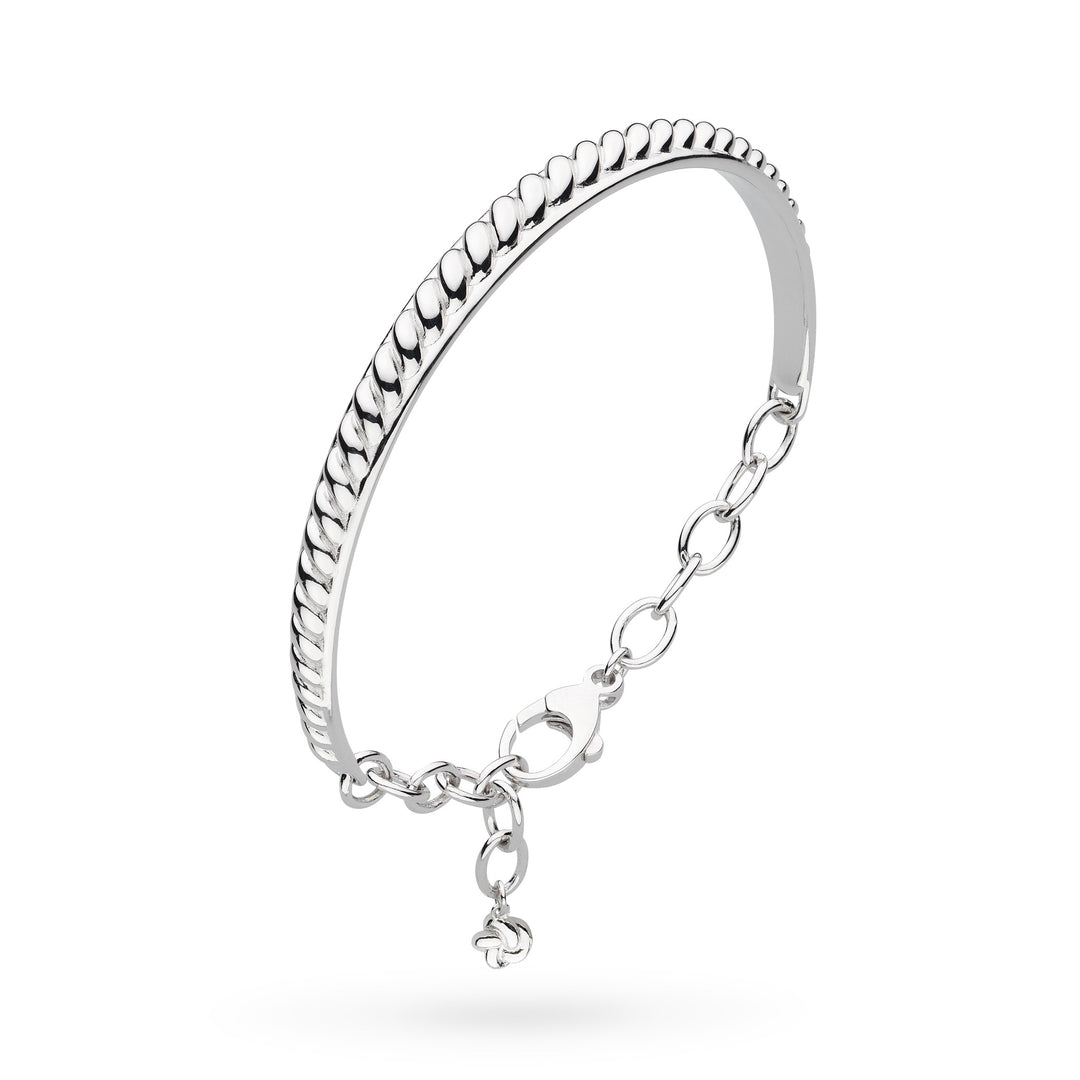 Kit Heath - Marina Rope Band Changle Bracelet - Silver