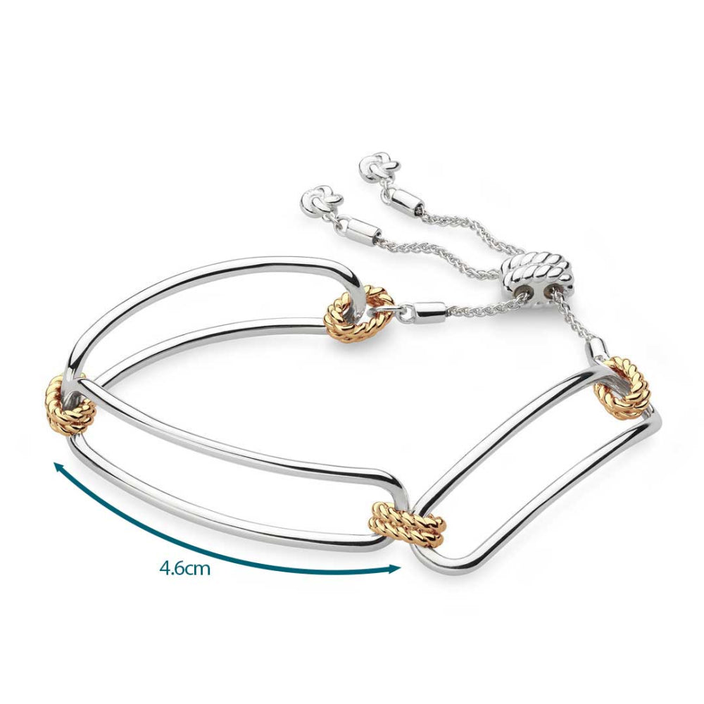 Kit Heath - Marina Rope Bar Link Golden Toggle Bracelet - Gold