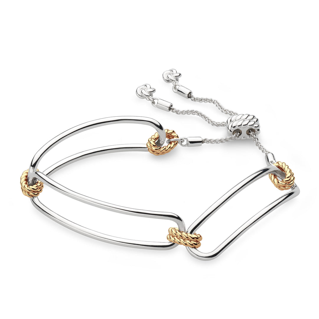 Kit Heath - Marina Rope Bar Link Golden Toggle Bracelet - Gold