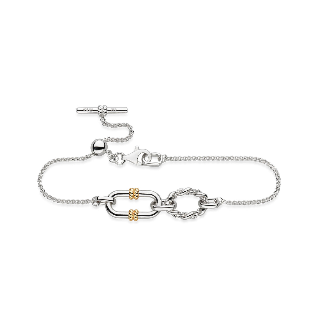 Kit Heath - Marina Rope Link Duo Golden Slider Bracelet - Gold