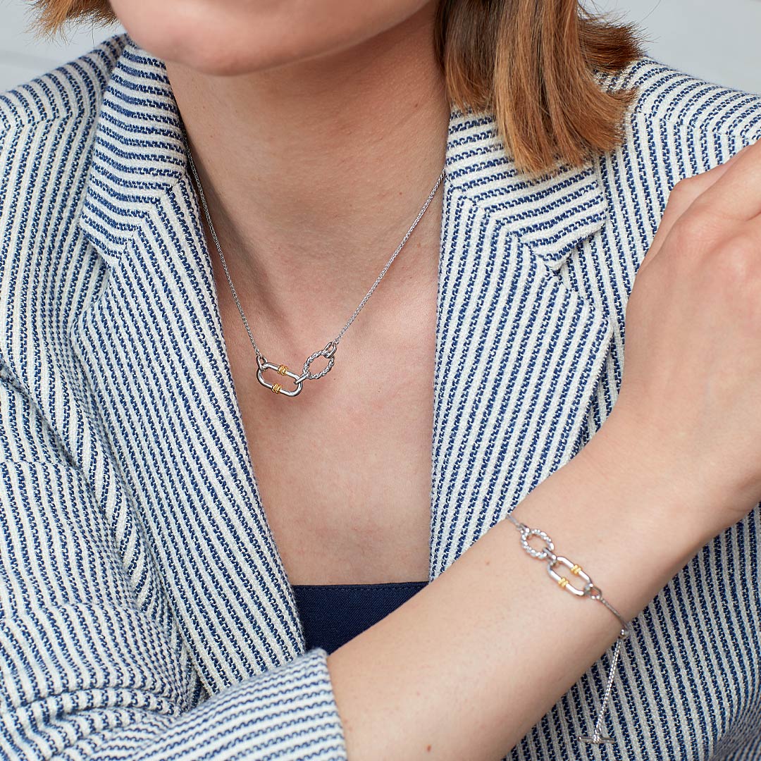 Kit Heath - Marina Rope Link Duo Golden Slider Bracelet - Gold