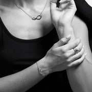 Kit Heath - Infinity Twin Chain Bracelet - Silver