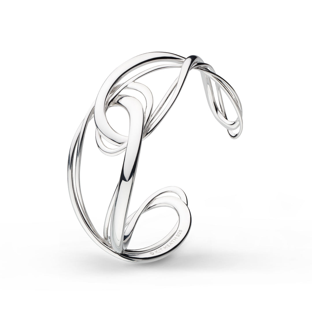 Kit Heath - Infinity Grande Cuff Bangle - Silver