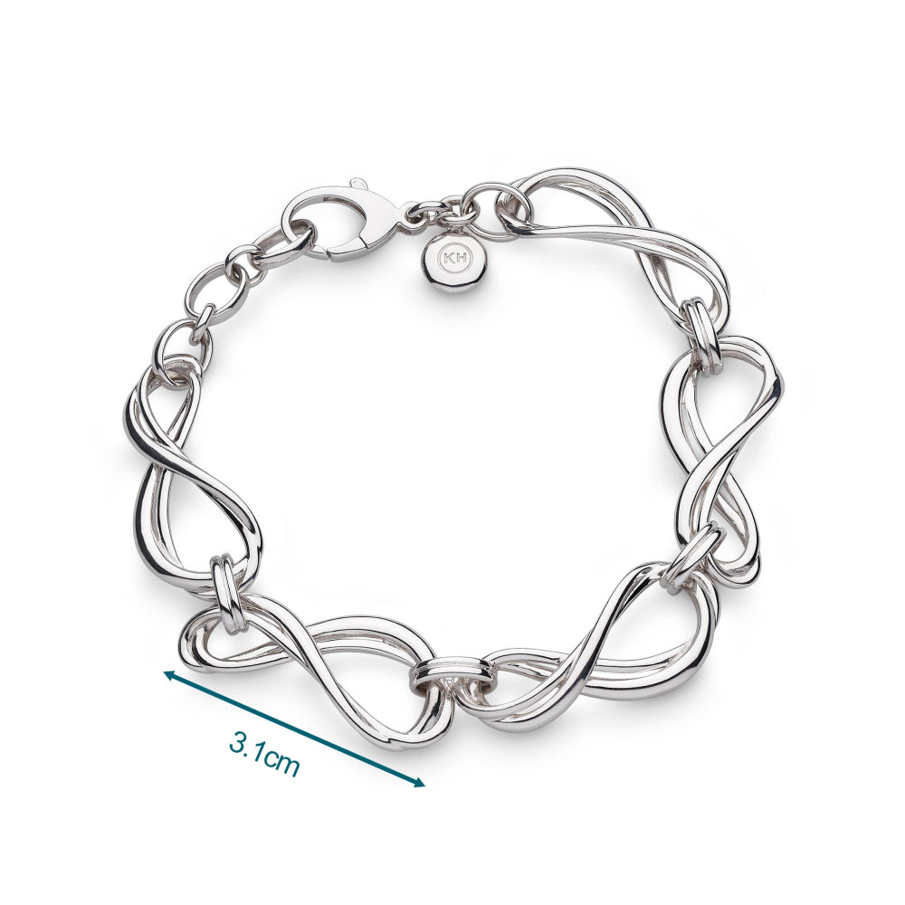 Kit Heath - Infinity Grande Link Bracelet - Silver