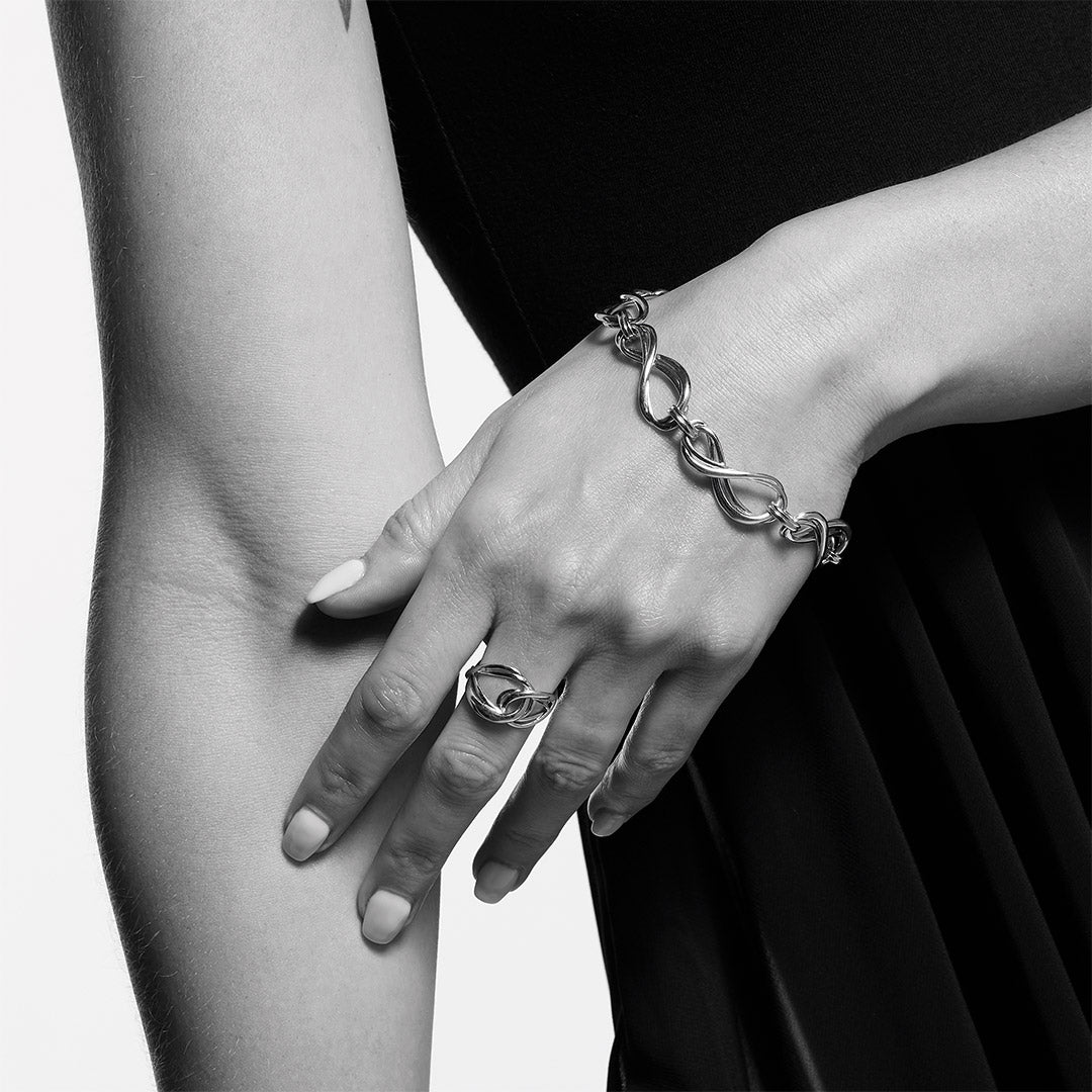 Kit Heath - Infinity Grande Link Bracelet - Silver