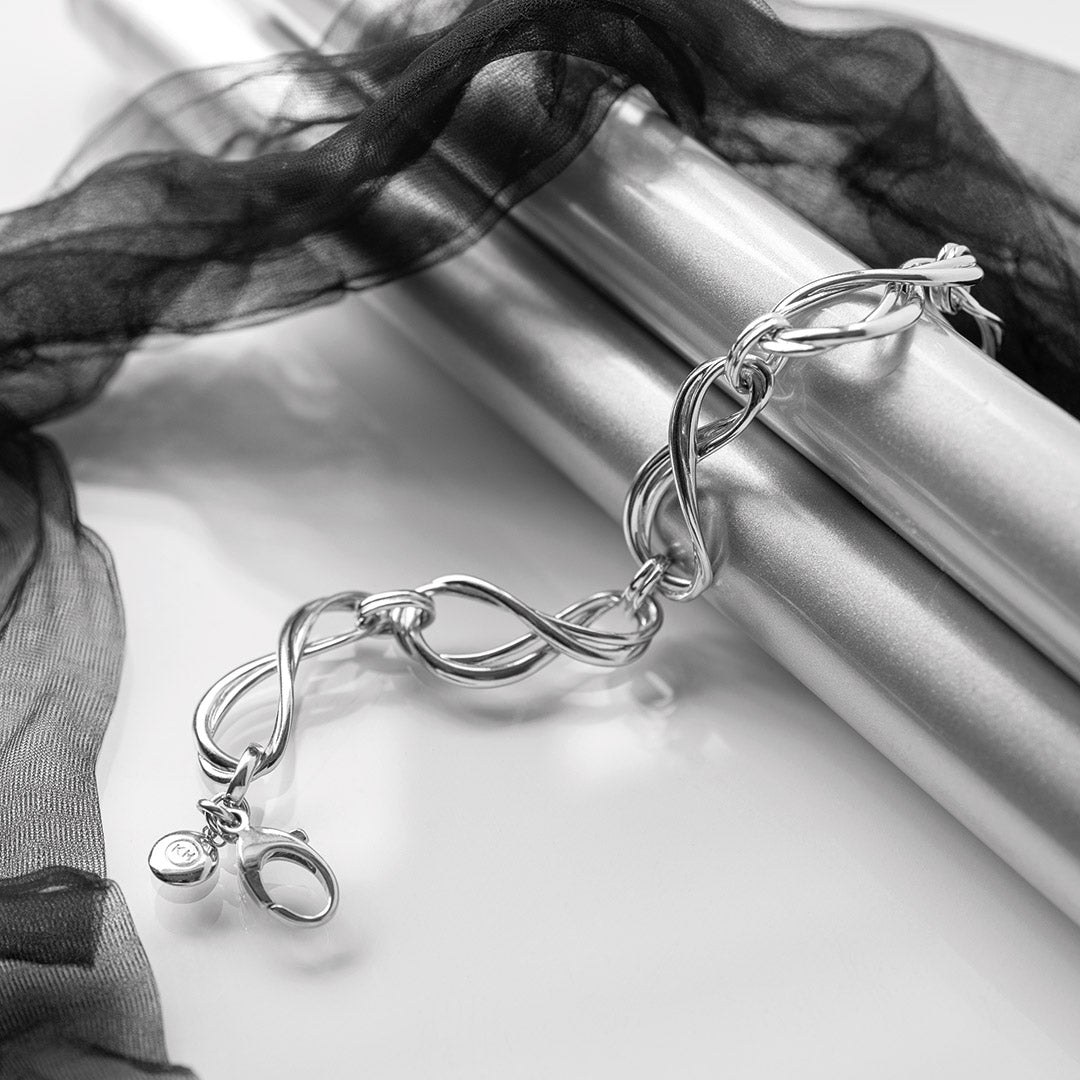 Kit Heath - Infinity Grande Link Bracelet - Silver