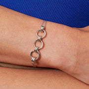 Kit Heath - Bevel Unity Twin Chain Slider Bracelet - Silver