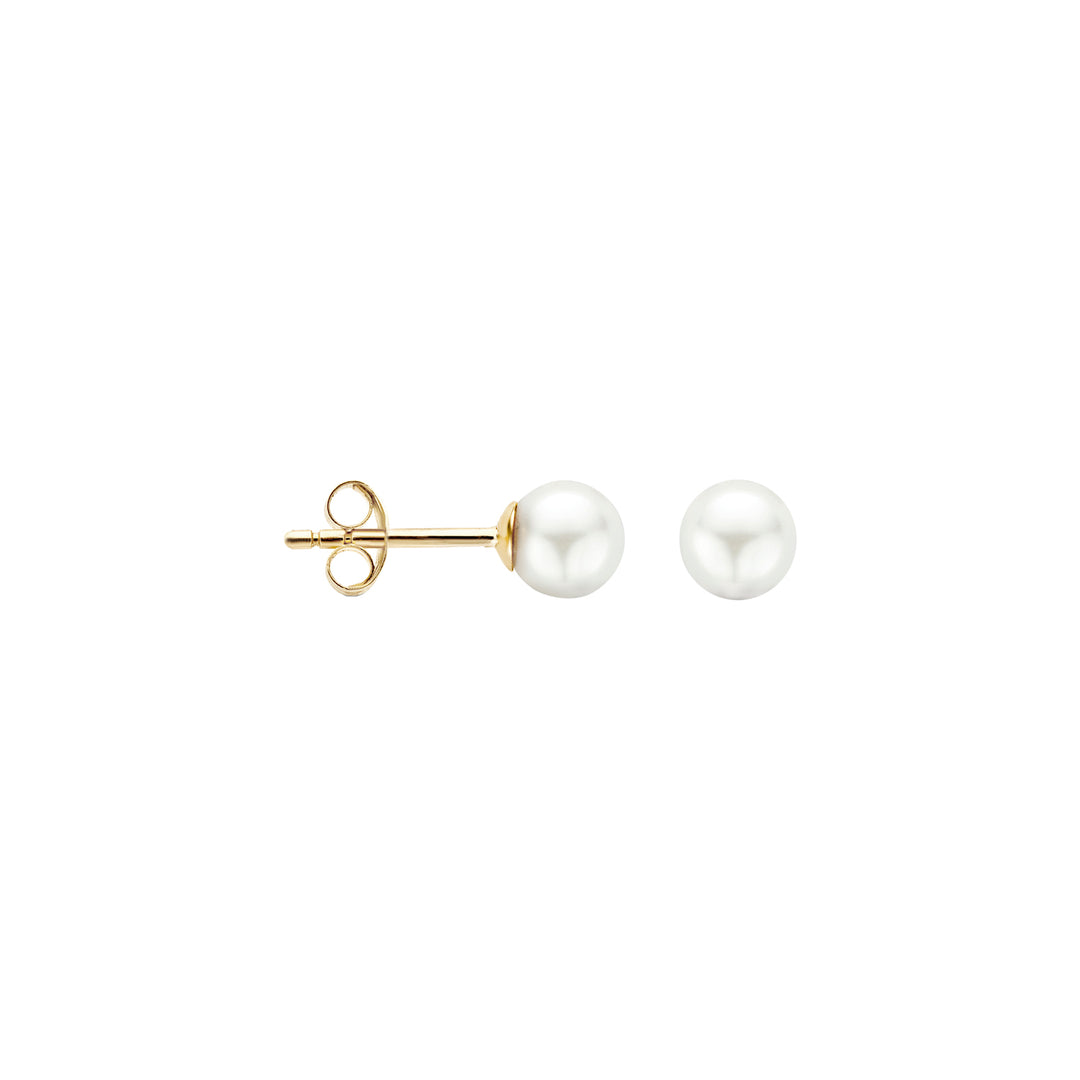 Blush - Medium Pearl Earrings - 14kt Yellow Gold