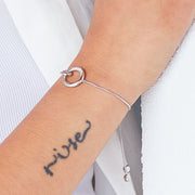 Kit Heath - Bevel Cirque Link Pavé Toggle Bracelet - Silver