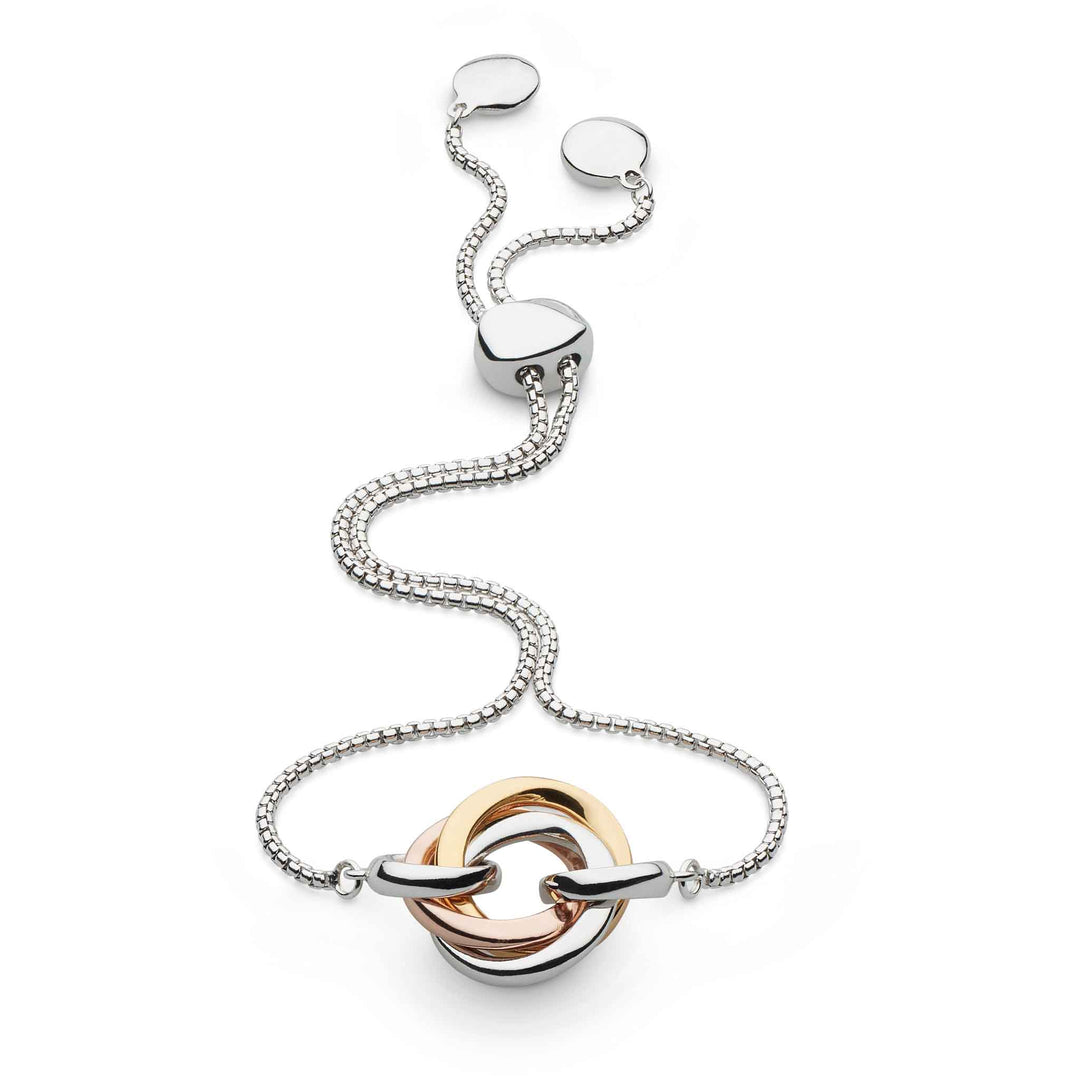 Kit Heath - Bevel Trilogy Toggle Bracelet - Silver