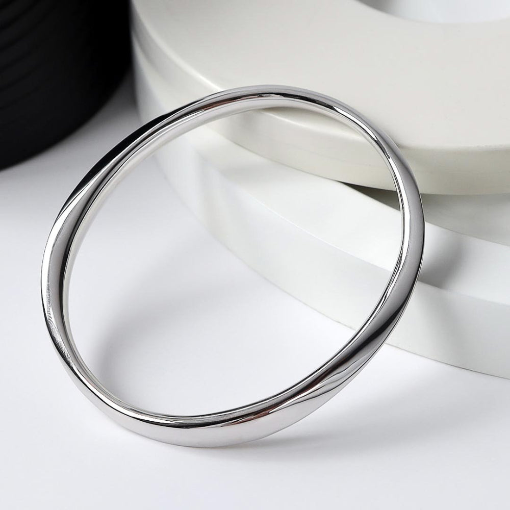 Kit Heath - Bevel Cirque Bangle - Silver