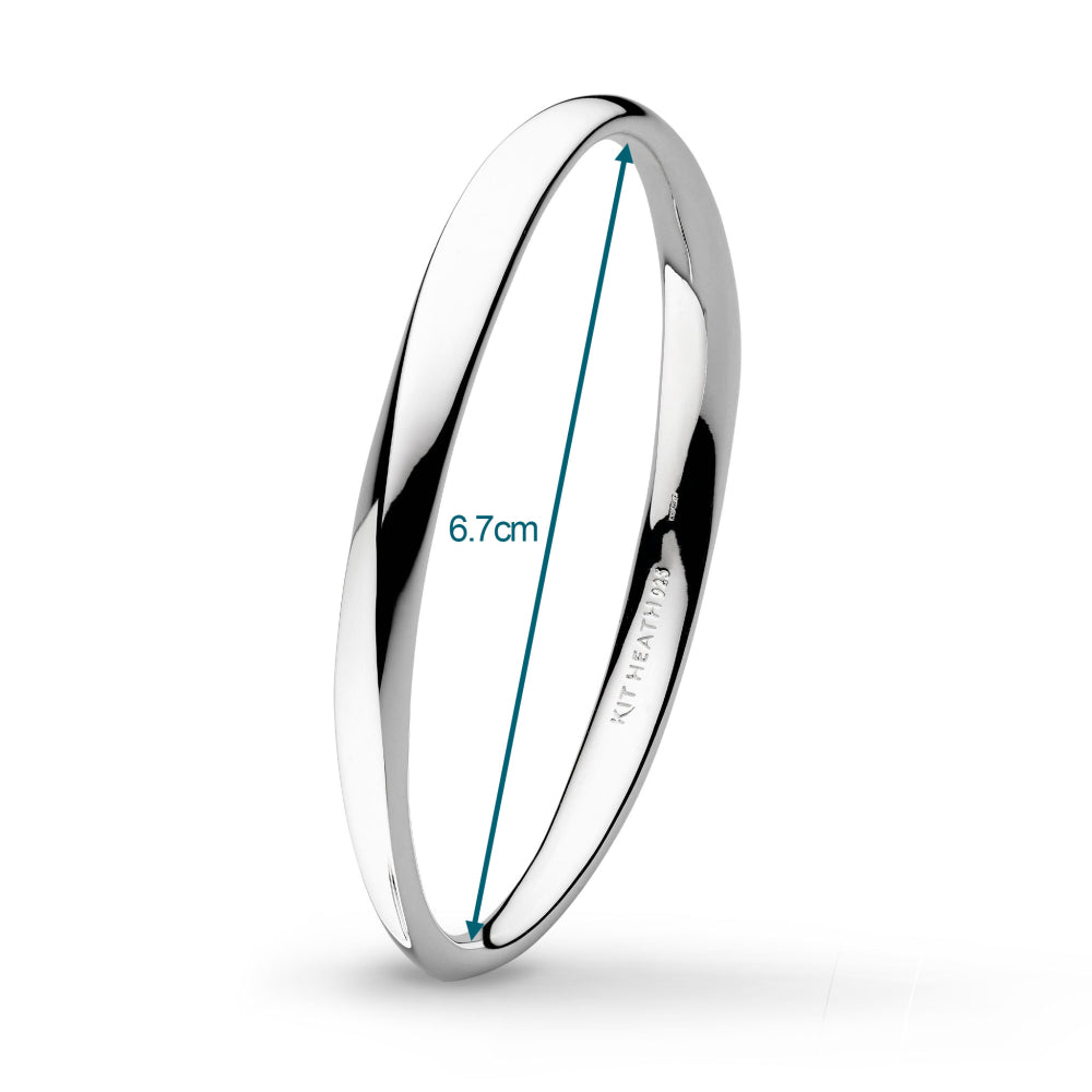Kit Heath - Bevel Cirque Bangle - Silver