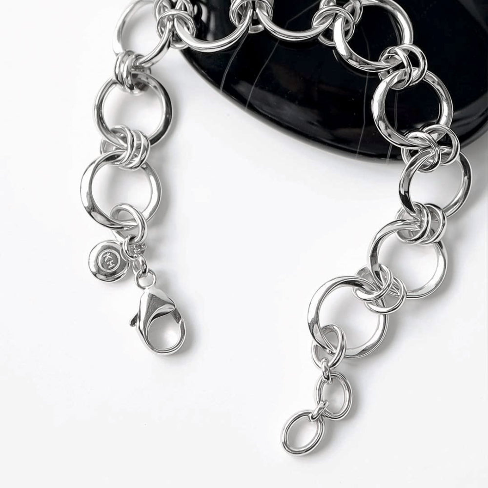 Kit Heath - Bevel Unity Grande Bracelet - Silver