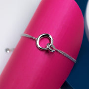 Kit Heath - Bevel Cirque Link Double Chain Bracelet - Silver