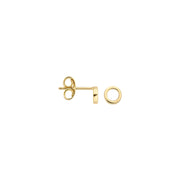 Blush - 4.6mm Open Circle Earrings - 14kt Yellow Gold
