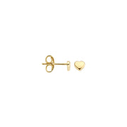 Blush - 4.8mm Mini Heart Earrings - 14kt Yellow Gold