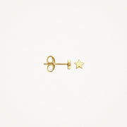 Blush - 3.7mm Star Stud Earrings - 14kt Yellow Gold