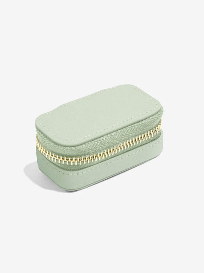 Stackers - Sage Green Petite Zipped Travel Jewellery Box