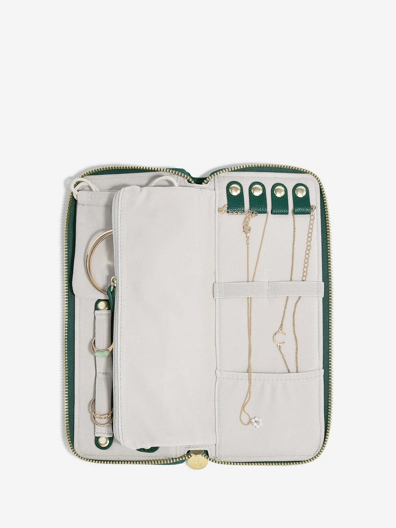 Stackers - Forest Green Jewellery Roll