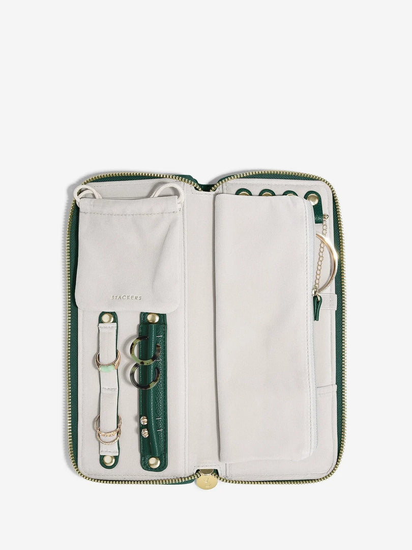 Stackers - Forest Green Jewellery Roll