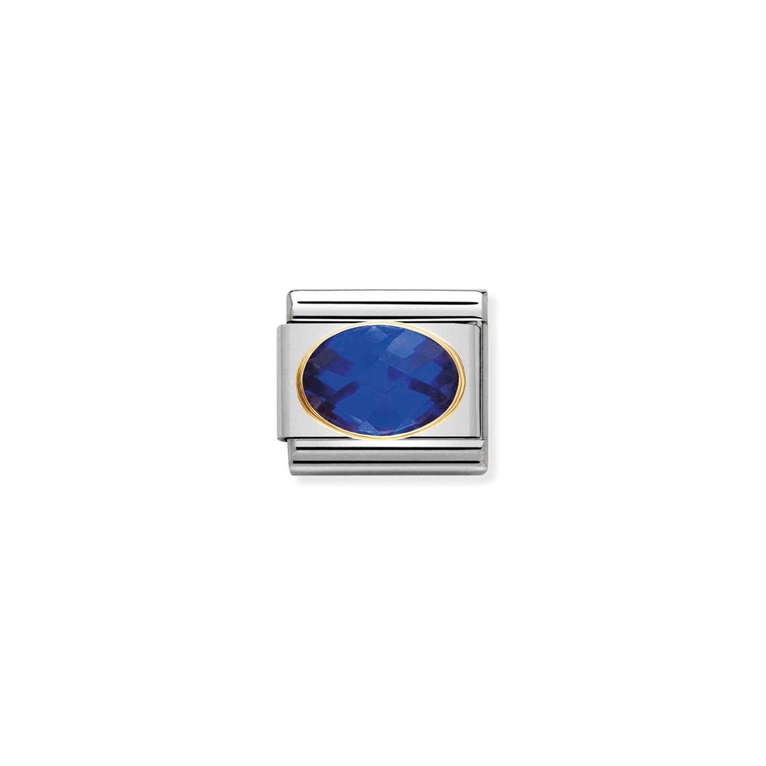 Nomination - Composable Blue with Faceted Stones Charm