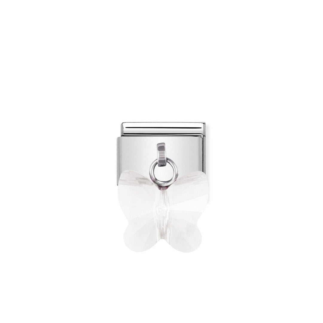 Nomination - Composable White Butterfly Pendant Charm
