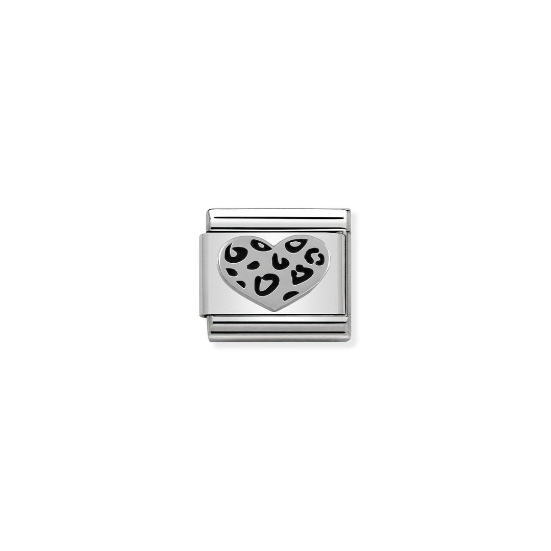 Nomination - Composable Leopard Heart Charm