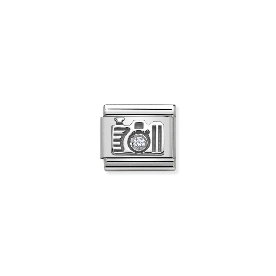 Nomination - Composable Silver and Stone Camera Charm