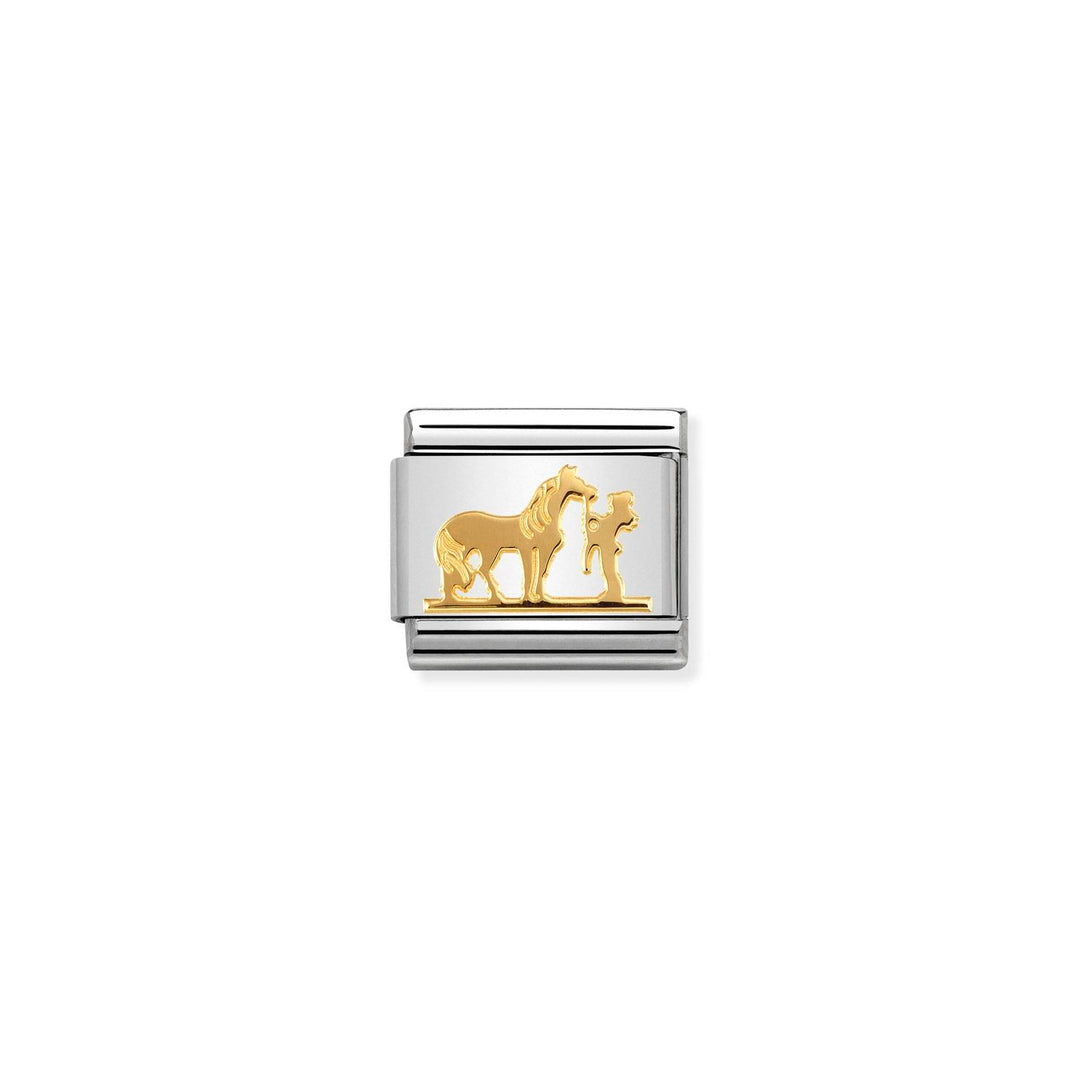 Nomination - Composable Horse with Rider Charm