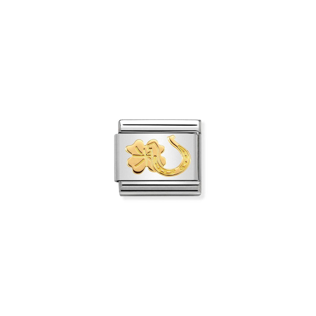 Nomination - Composable Horseshoe and Clover Charm