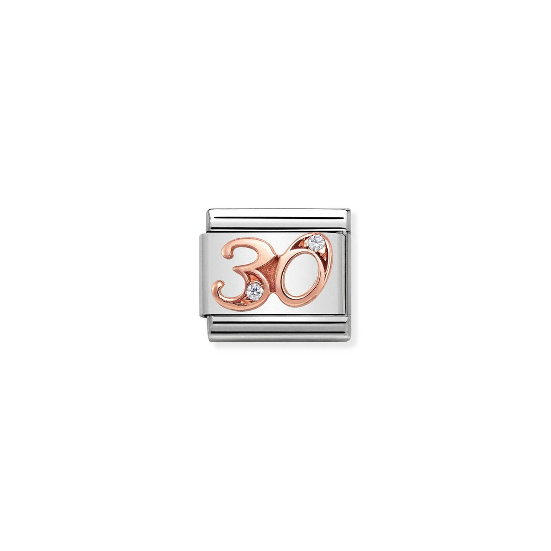 Nomination - Composable Rose Gold Number 30 Charm