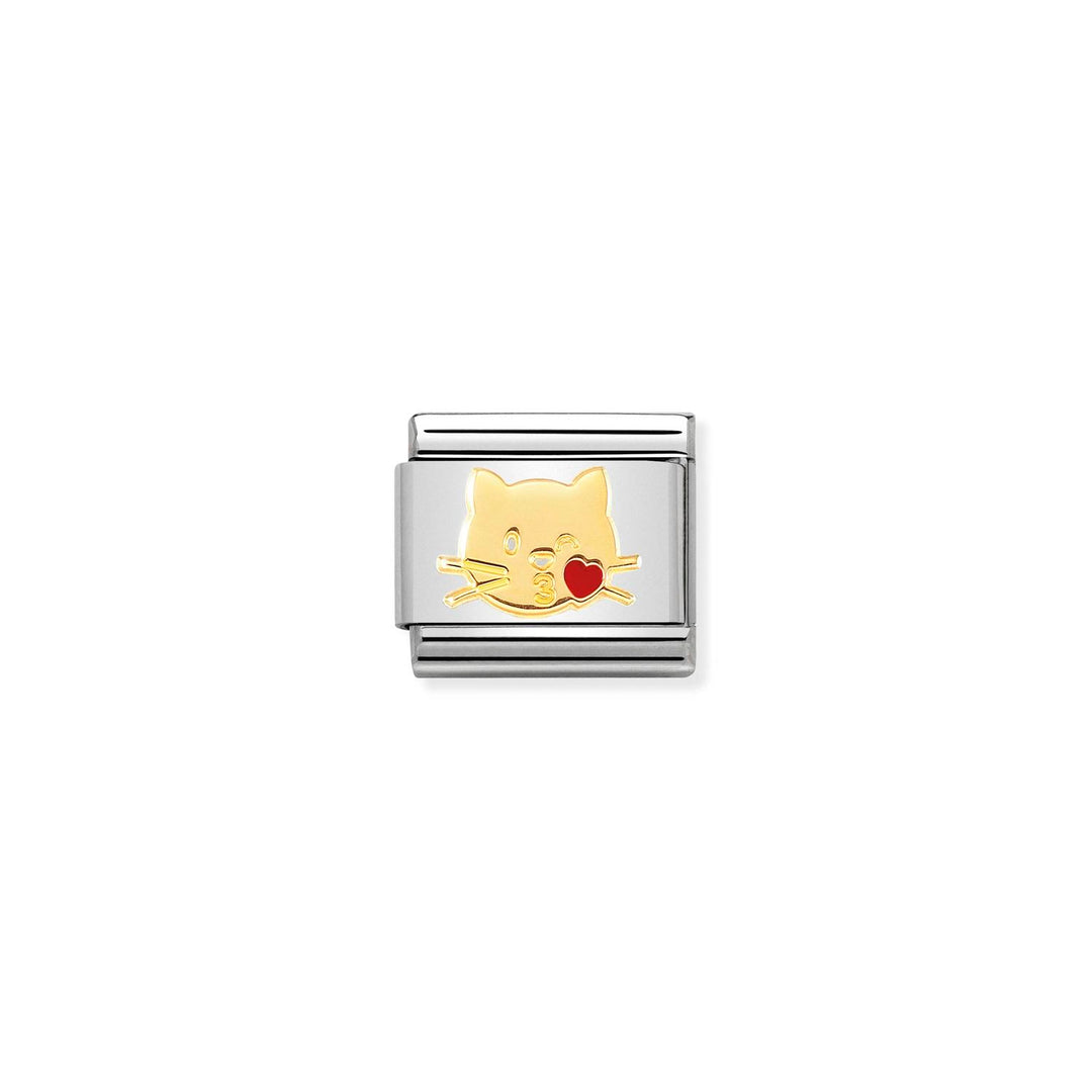 Nomination - Composable Flying Cat Kiss Charm