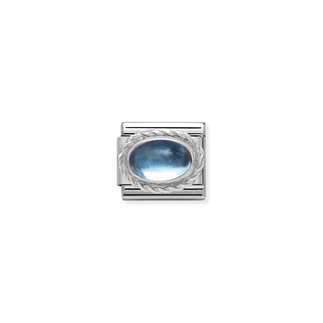 Nomination - Composable Blue Topaz with Silver Charm