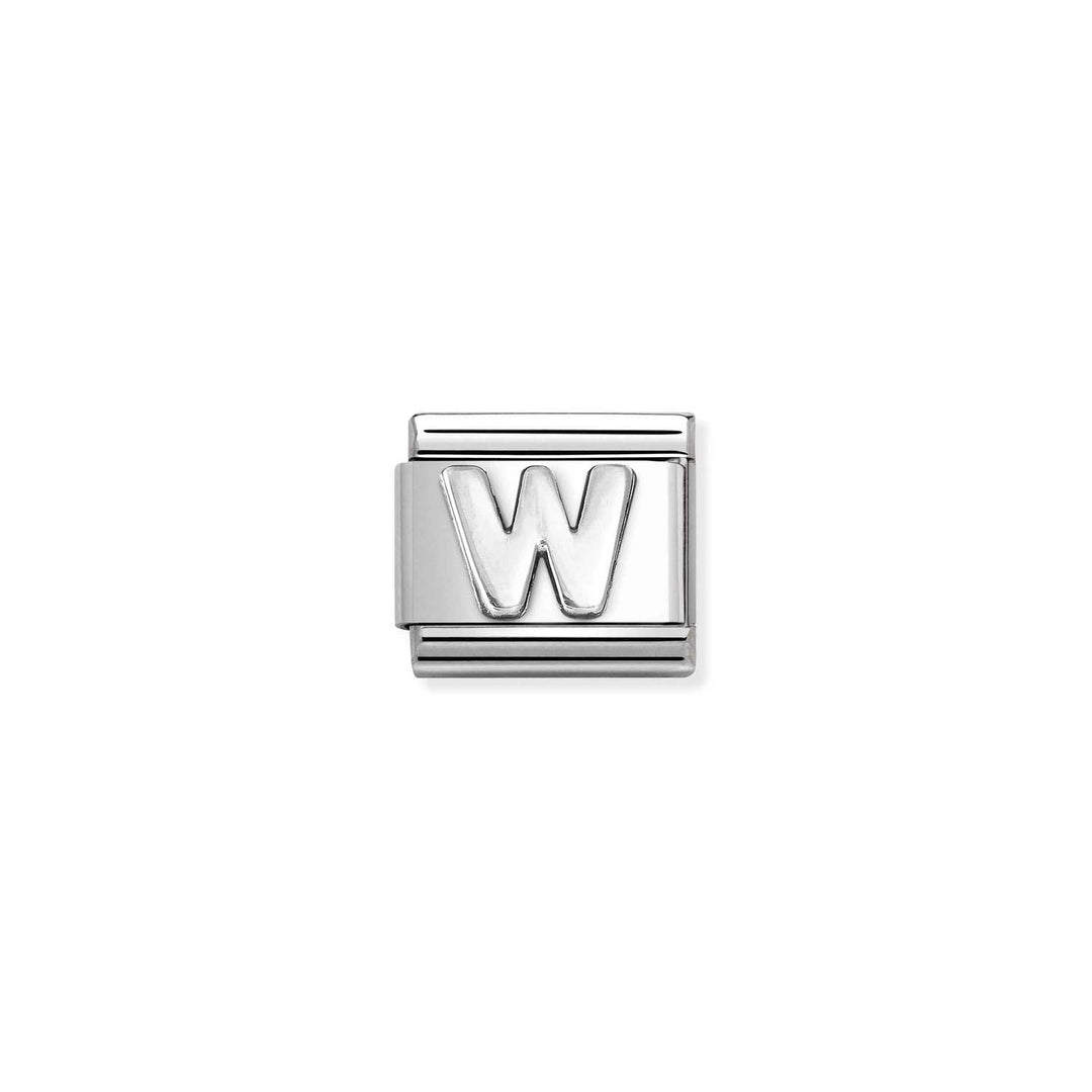 Nomination - Composable Silver Letter W Charm