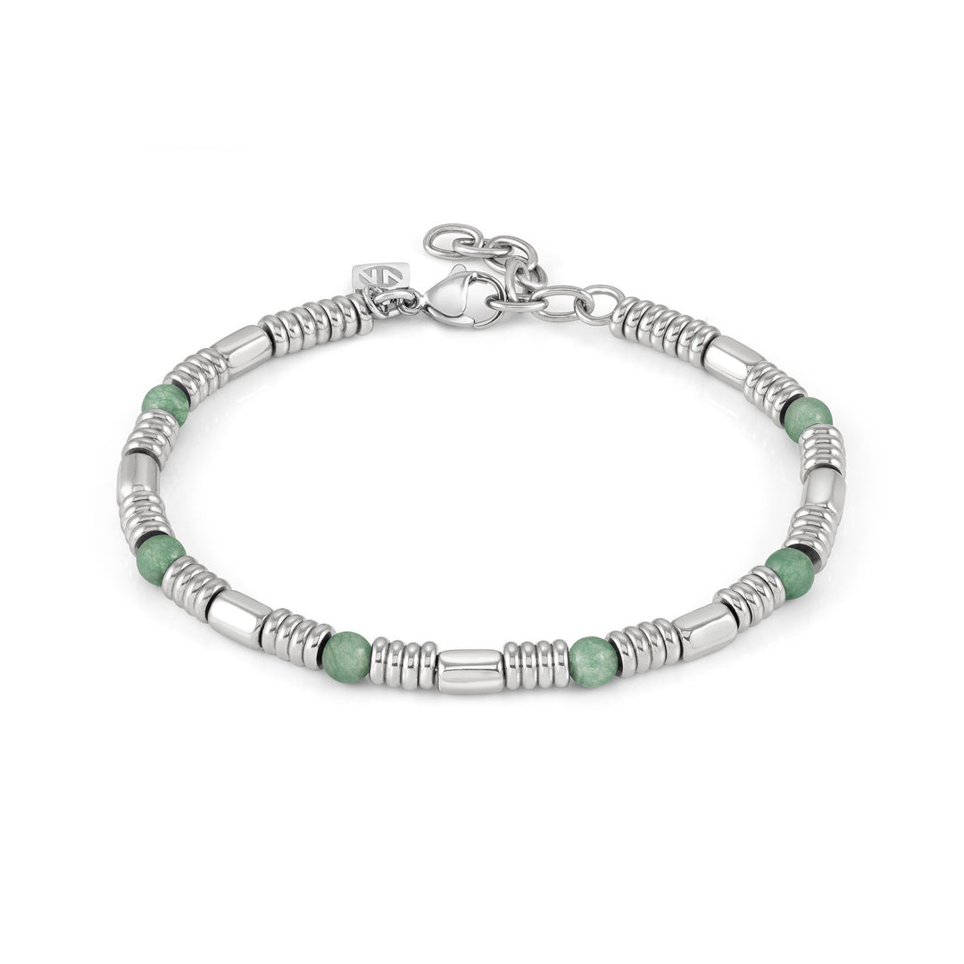 Nomination - Instinct Green Aventurine Stone Bracelet - Silver