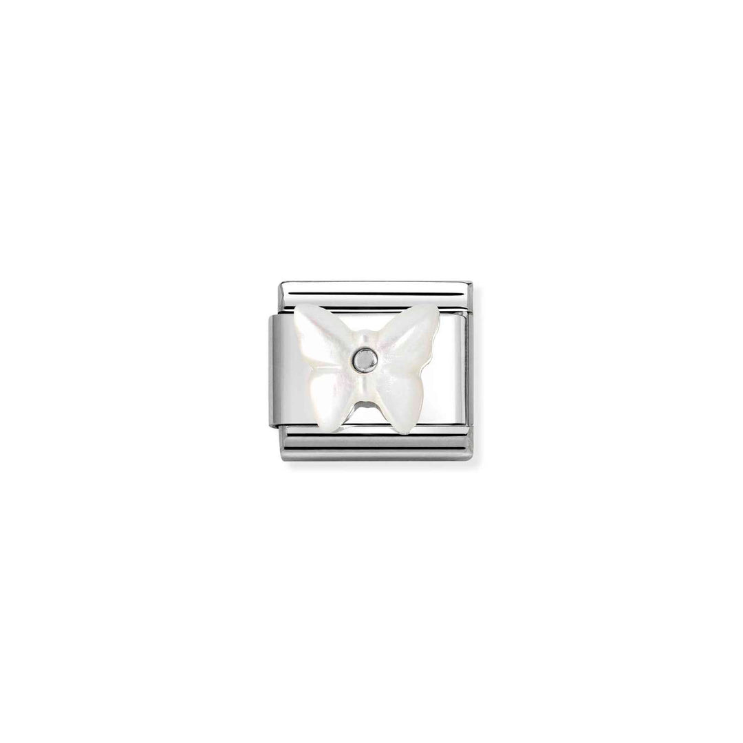 Nomination - Composable Mother of Pearl Butterfly Charm